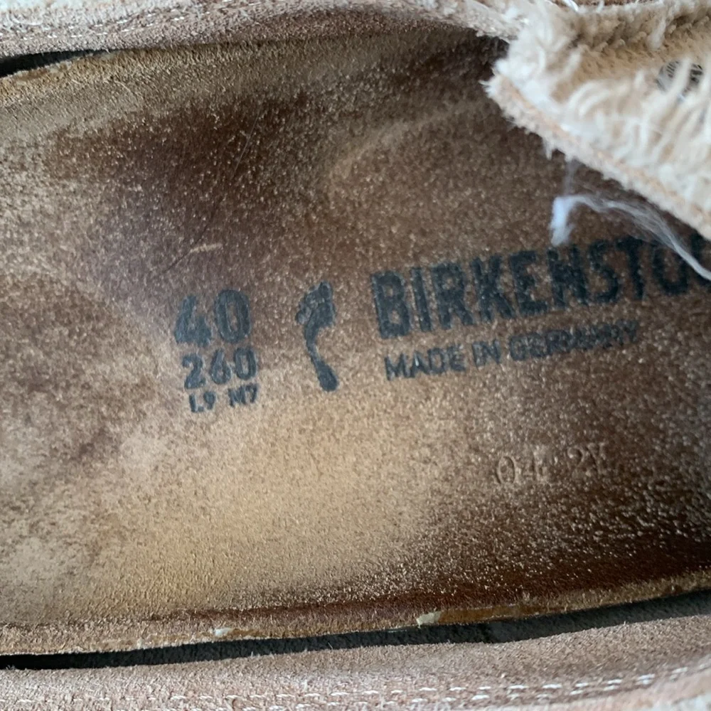 Birkenstock cloth slip ons 40 - Picture 7 of 7